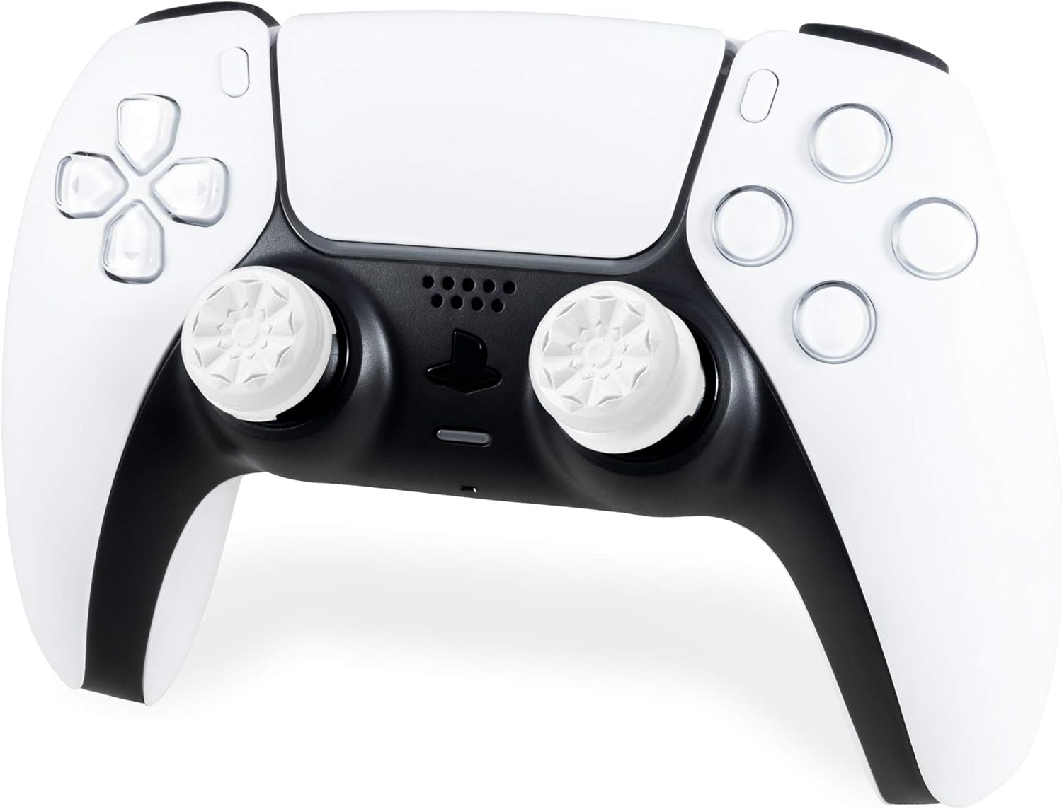 KontrolFreek FPS Freek Galaxy White voor PlayStation 4 (PS4) en PlayStation 5 (PS5) | Performance Thumbsticks | 1 High-Rise, 1 Mid-Rise | Wit